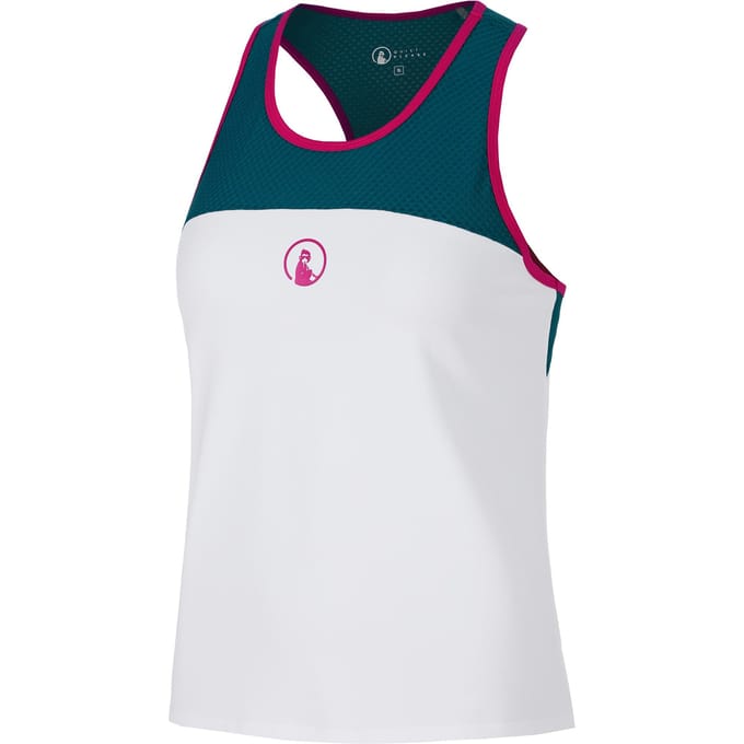 Quiet Please Create Racerback Tanktop Dames-Petrolblauw,Veelkleurig