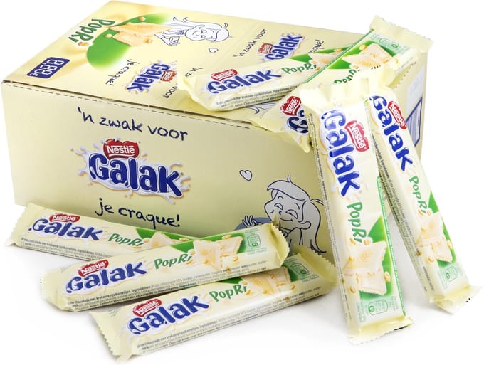 GALAK POPRI Witte Chocolade Reep - 36 stuks