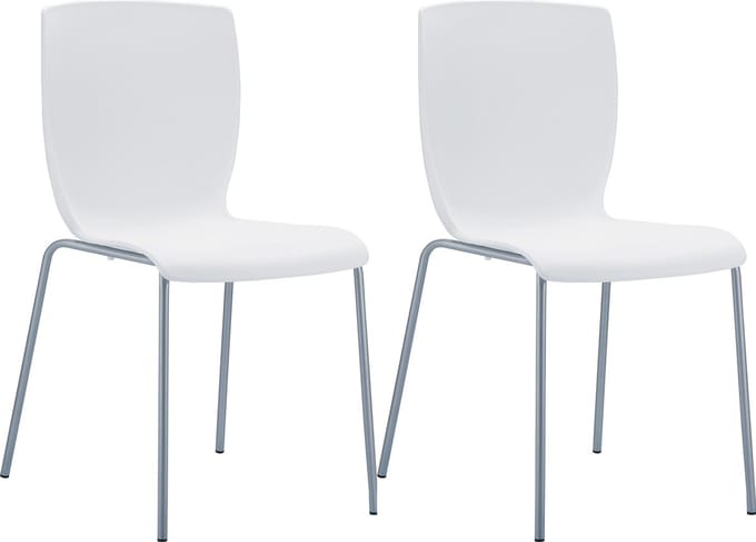 CLP Mio Set van 2 Tuinstoelen wit