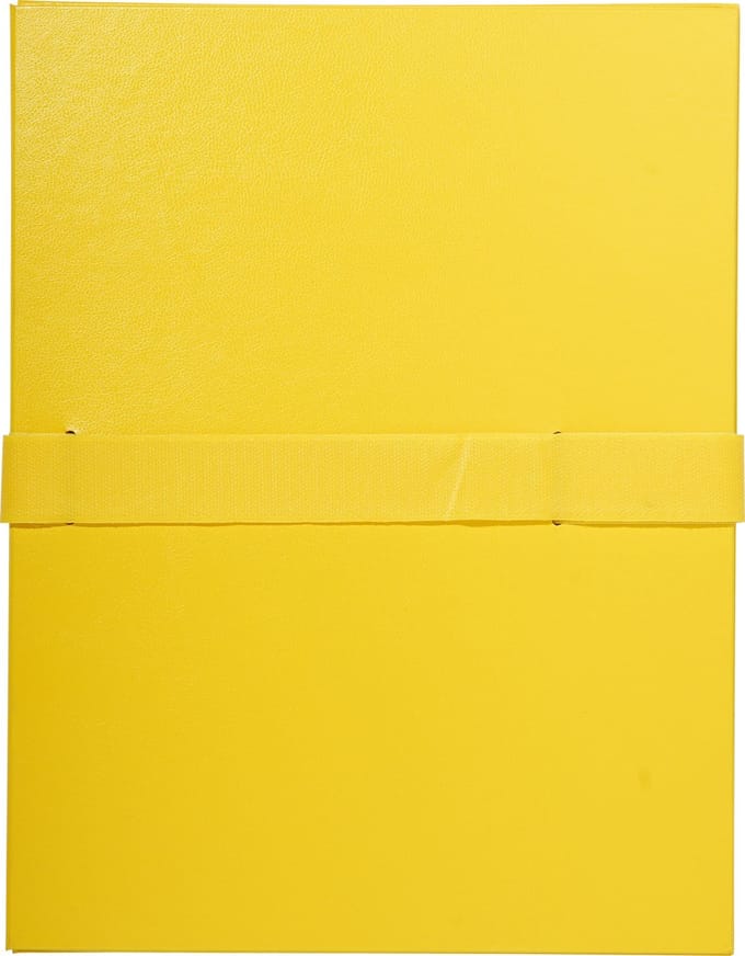 Exacompta 10x Map uitrekbare rug en klep in Balacron - 24x32 cm - Geel - 627E