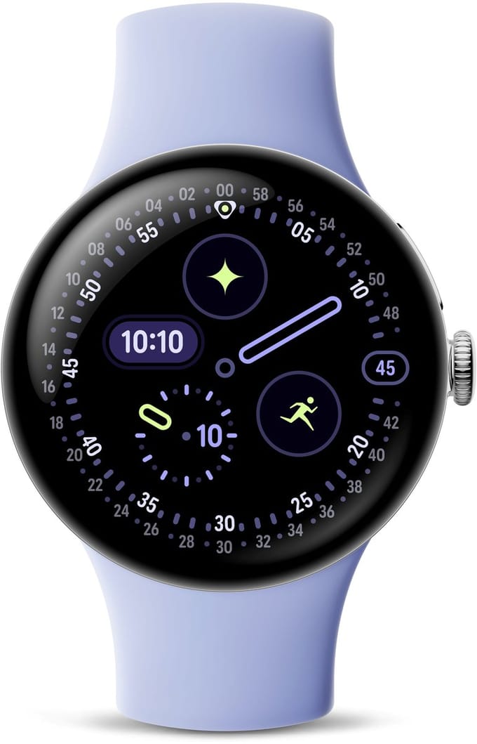Google Pixel Watch 4 - Smartwatch - 41mm - WiFi - Zilverkleurig/Iris