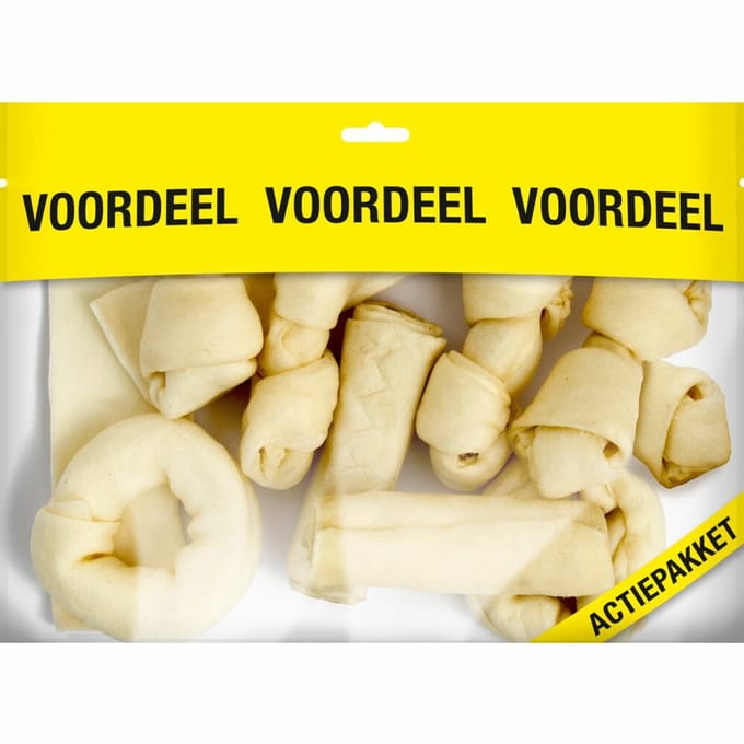 Voskes Hondensnacks Blanke Kauwkluiven Mix - 420 gr