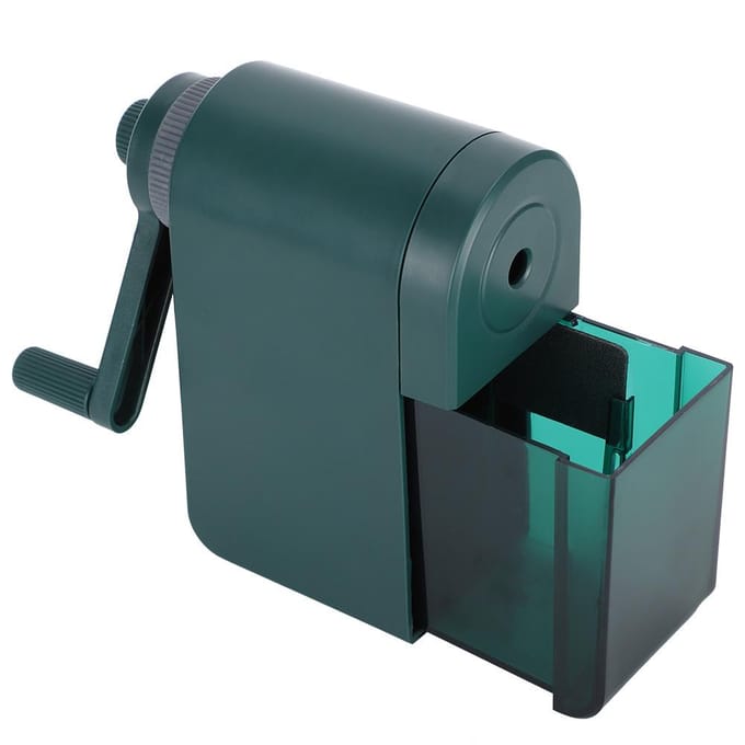 Taille-crayons portables à manivelle, pointes réglables, machine de découpe pour dessiner au fusain black