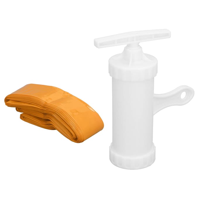 Plastic Worstvellen Oneetbare Vellen met Worstvulbuizen Handmatige Vulhoorns L(for 6.5-9kg) white
