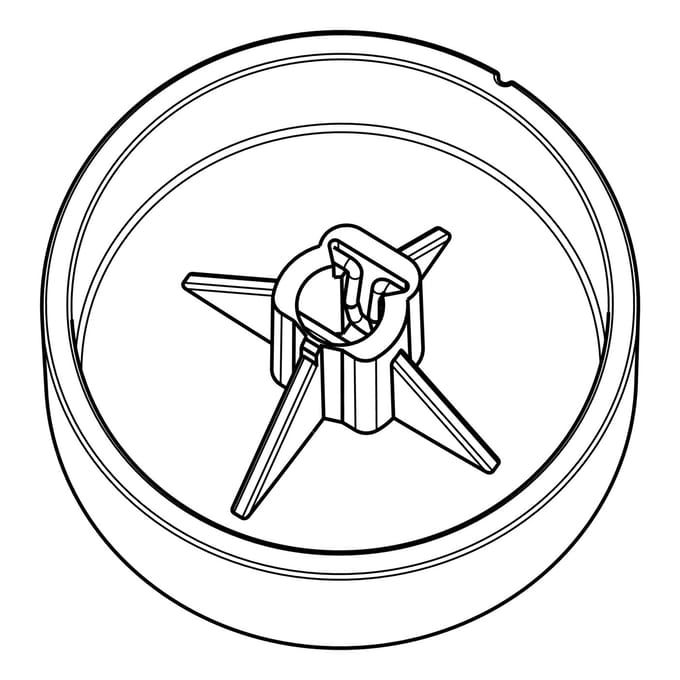 AEG thermostaatknop, kompleet, zijdescherm 2651086171