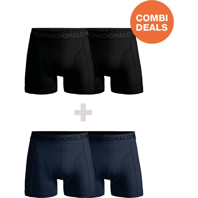 Muchachomalo Heren Boxershorts - 2+2 Pack - Mannen Onderbroeken