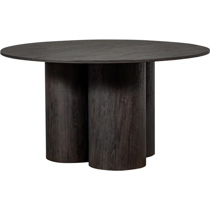 WOOOD Oona Eettafel - MDF - Donkerbruin - 75x140x140