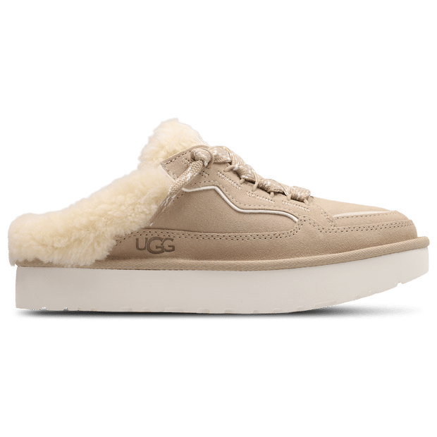 UGG Lowmel Slippers en Sandalen Dames - Beige - Maat 40 - Leer