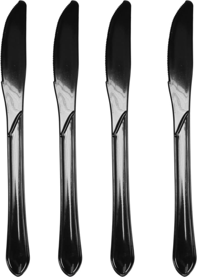 Premium | Mes | Reusable | Zwart | PS | 185mm | 50 stuks