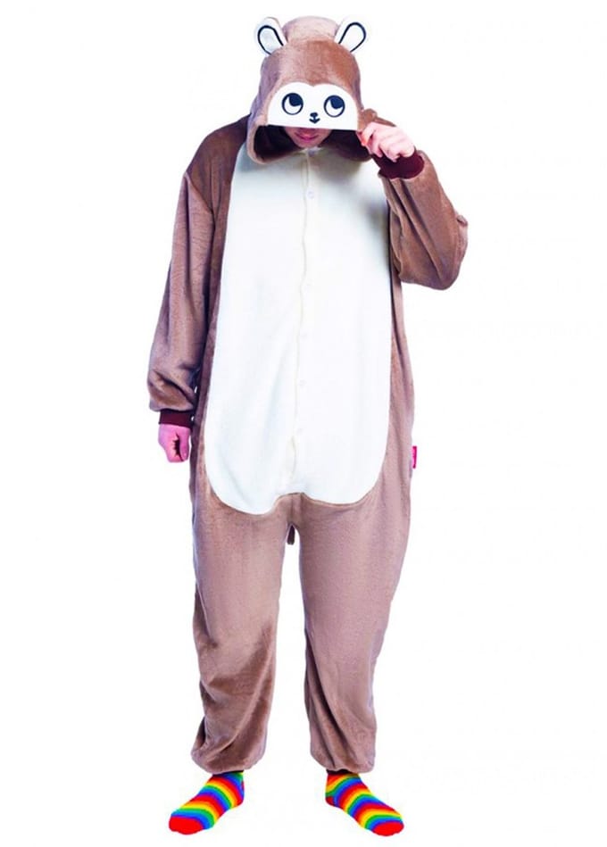 Onesie Zatte Aap - Maat M/L