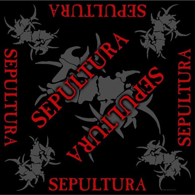 Sepultura Logo Unisex Doek - zwart - Standard