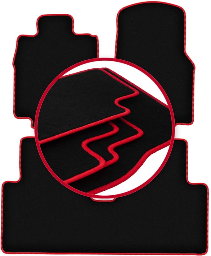 CARLUX-RED automatten voor: Mercedes Vaneo W414 minivan (2001-2005)