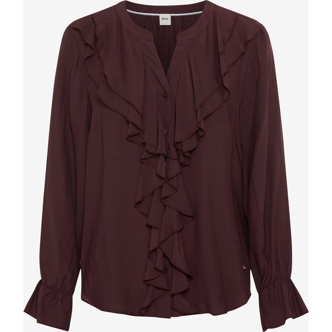Brax Dames Blouse  Style VIVE blackberry violet, donkerpaars, maat 44