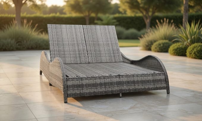 Luxe Zonnebank – Antraciet – Industrohome