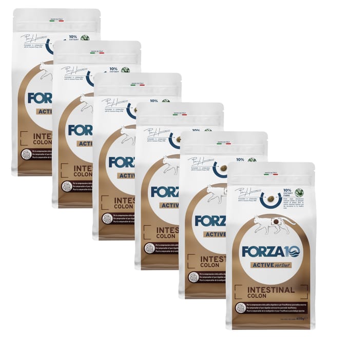 4.8 kg (12 x 400 g) Forza10 Active Vet Diet Intestinal Colon Fish Kattenvoer droog