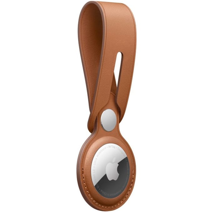 Leather Loop voor de Apple AirTag - Saddle Brown