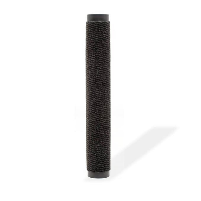 vidaXL - Droogloopmat - rechthoekig - getuft - 90x150 - cm - zwart