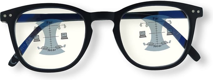 BlueShields by Noci Eyewear YAB215 Jibz Multifocale Computerbril +1.00 - Zwart