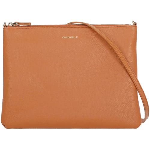 COCCINELLE Leren schoudertas Best Crossbody Bag Crab Lichtbruin
