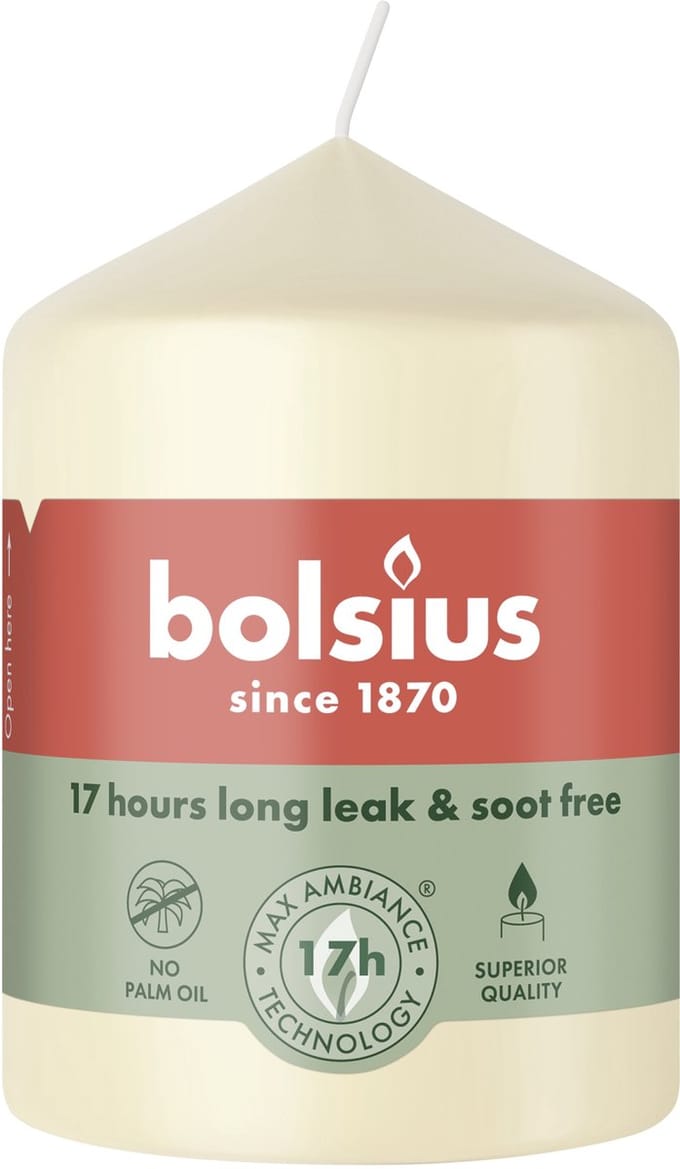 Bolsius Stompkaars 80/58 Soft Pearl (1 stuk)