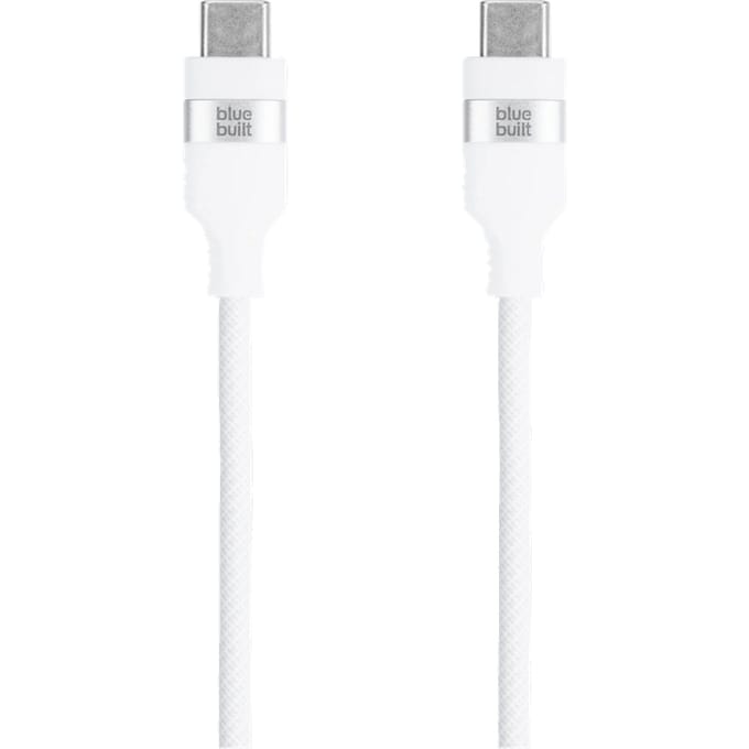 BlueBuilt Usb C naar Usb C Kabel 3m Nylon Wit