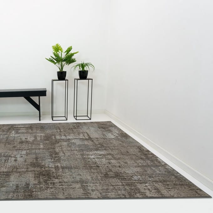 Vloerkleed Xilento Crunch Hunter Grey | 170 x 230 cm