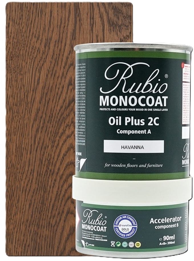 rubio monocoat oil plus 2c havanna set 390 ml