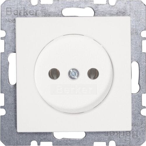 BERKER S1 Inbouw wandcontactdoos (wcd) 1-voudig polar wit