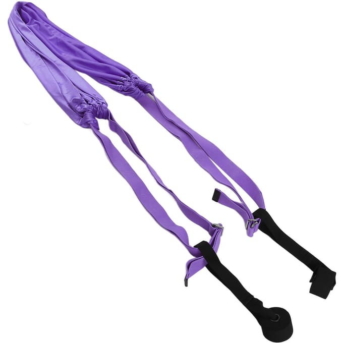 Hamac de Yoga Handstand Split Leg Étirable Entraînement Portable Élastique Hamac Aérien pour la Maison violet