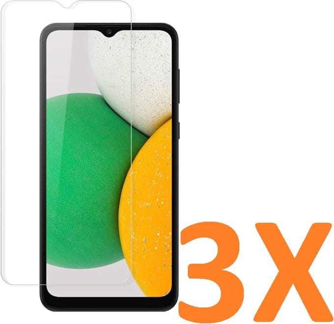 Screenprotector Glas - Tempered Glass Screen Protector Geschikt voor: Samsung Galaxy A03 Core - 3x