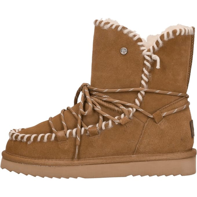 Warmbat Waturra Suede lace boot Dames Laarzen - Cognac