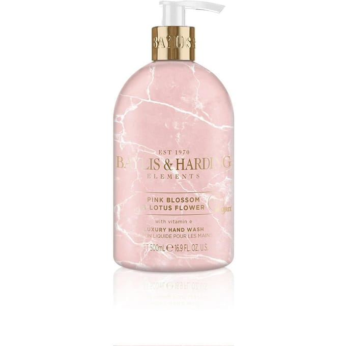 Baylis &amp; Harding Elements Pink Blossom &amp; Lotus Flower Hand Wash 500 ml
