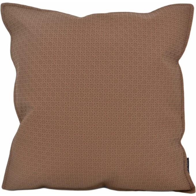 NOVÉE Sierkussen embossed brown | 45 x 45 cm | pu leder