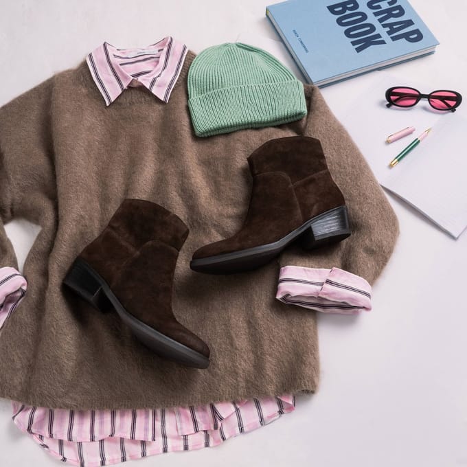 Cellini Enkellaarsjes bruin Suede - Maat 41