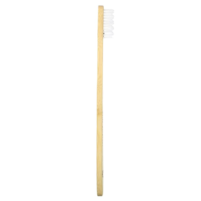 Plus Ultra, brosse à dents en bambou, hello gorgeous, adulte, souple, 1 brosse à dents white
