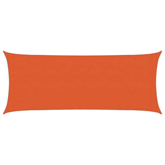 vidaXL - Zonnezeil - 160 - g/m² - 2x5 - m - HDPE - oranje
