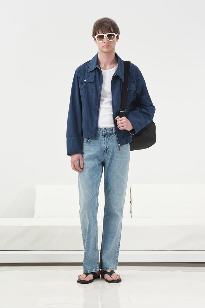 Heren Katoenen Poplin Zip Vest