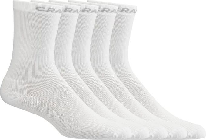 CRAFT ACTIVE HIGH SOCK 5-PACK Unisex Sportsokken - Wit