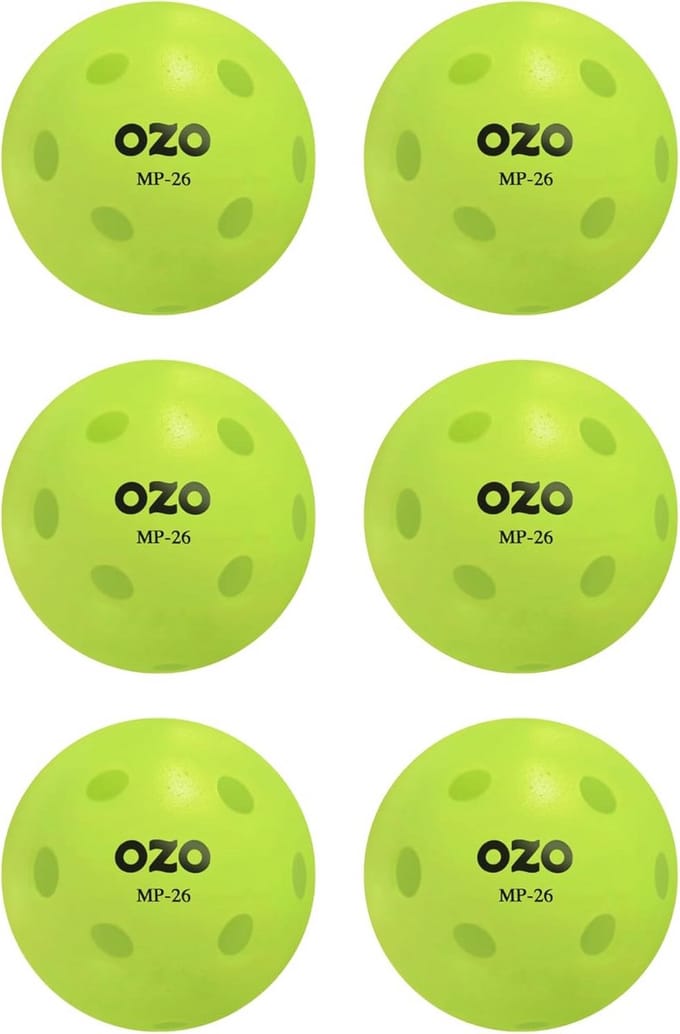 Set van 6 Binnenbal Set voor Pickleball - 26 Gaten