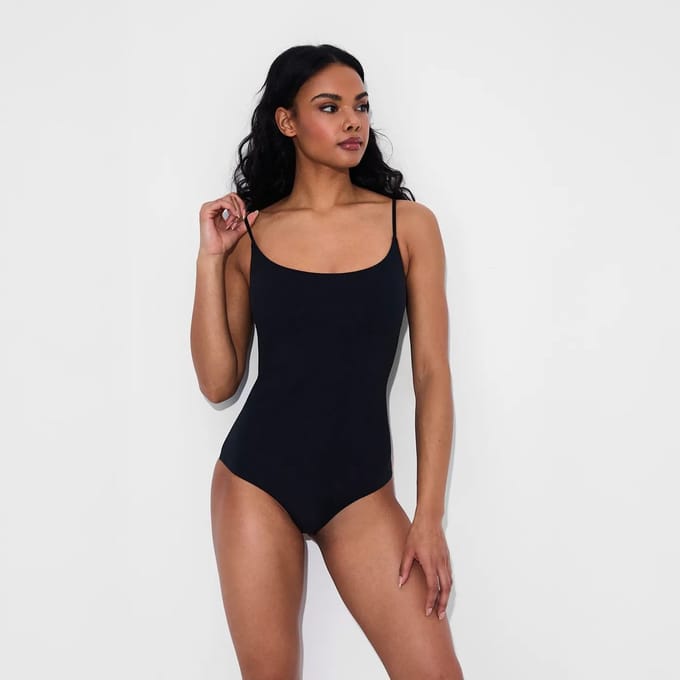 Cami Bodysuit String-Black-S
