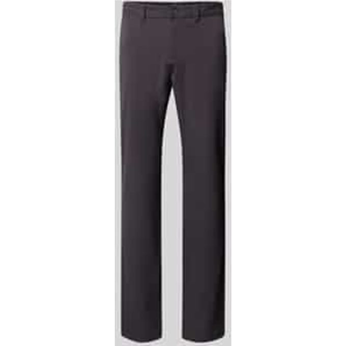 slim fit stoffen broek met achterzakken