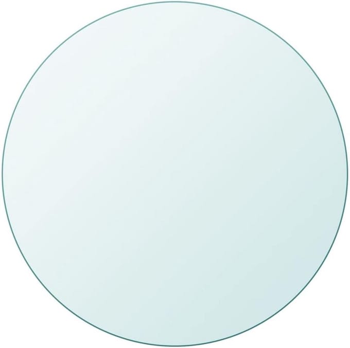 Rond Tafelblad - Glasplaat Deksla - Tafel Beschermen - Gehard Glas - 800 mm Diameter - Transparant