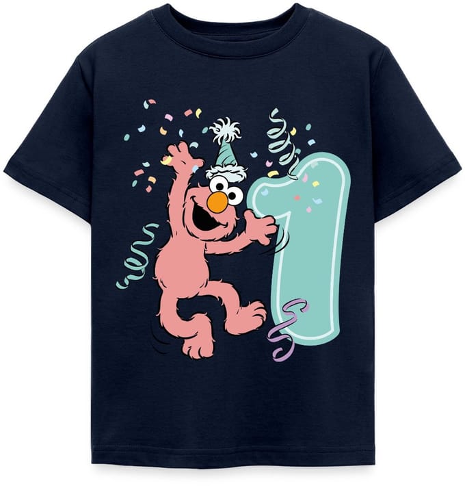 Sesamstraat Elmo Verjaardag 1 Jaar Cadeau T-Shirt Kinderen