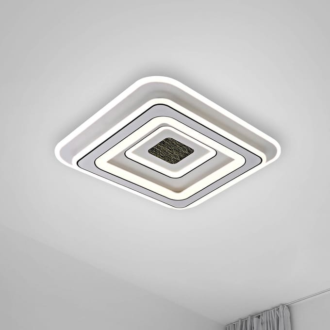 JUST LIGHT. GmbH JUST LIGHT. Plafondlamp Tolago, 49x49 cm, CCT, dimbaar