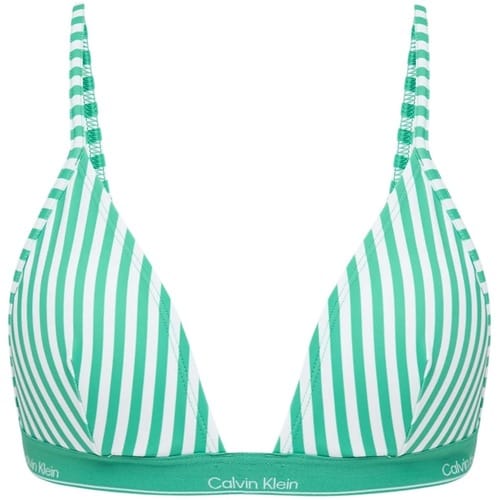 Calvin Klein Triangle 20186 Penny Stripe+mardi Gras Green Größe: S | Bikinis Outlet | Damen | Grün