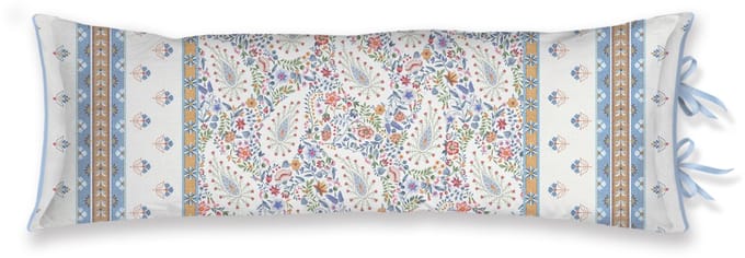 Pip Studio Kairi Bloom Long Cushion Sierkussen - 30 x 90 cm cm - Licht blauw