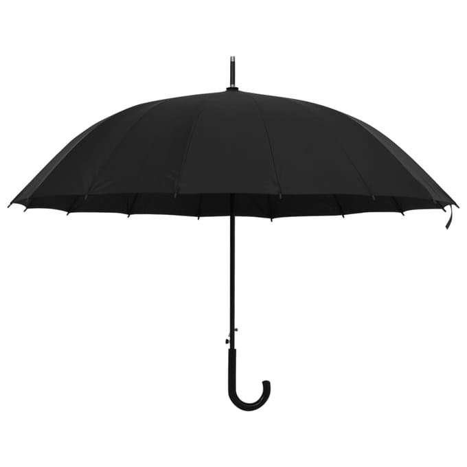 vidaXL - Paraplu - automatisch - 120 - cm - zwart