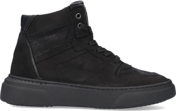 Wysh Lewis Hoge sneakers - Jongens - Zwart - Maat 40