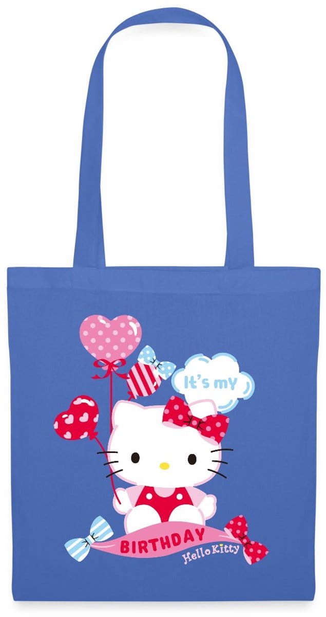 Hello Kitty Met Ballonnen Jarig Ontwerp Tas Van Stof Schoudertas