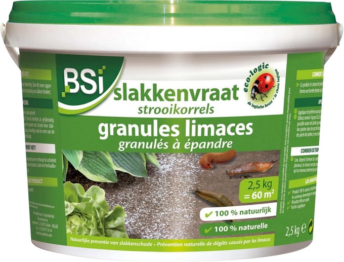 BSI - Slakkenvraat strooikorrels - 2,5 kg voor 60 m²